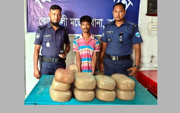 কুমিল্লায় ২০ কেজি গাঁজা সহ গ্রেফতার ১